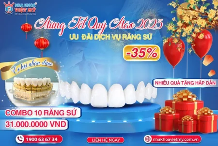 Lì xì ưu đãi bọc răng sứ – Giảm đến 35%