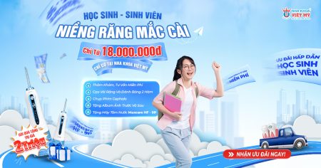 Ưu đãi ĐỘC QUYỀN học sinh - sinh viên: Niềng răng mắc cài kim loại chỉ từ 18 triệu/2 hàm, trả góp 0%